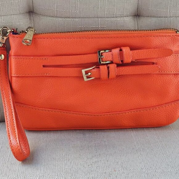 co lap Handbags - Co Lap Women Clutch Purse Orange card Holder Wristlet Wallet Bag